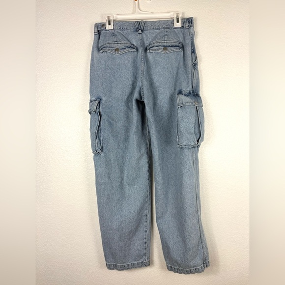 Madewell Low-Slung Straight Cargo Jeans in Coleman Wash Size 28 - Picture 4 of 11